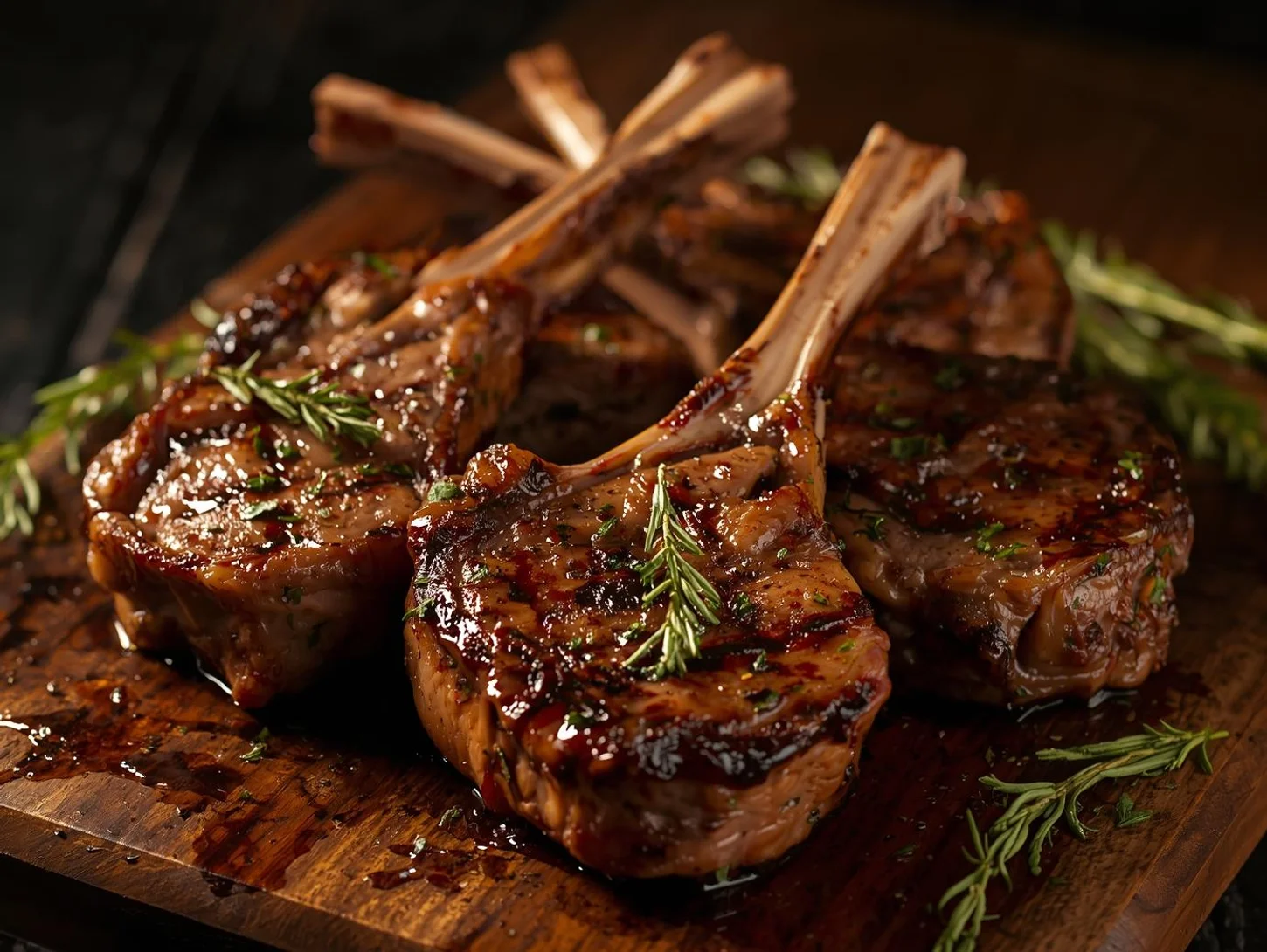 Tender juicy lamb chops