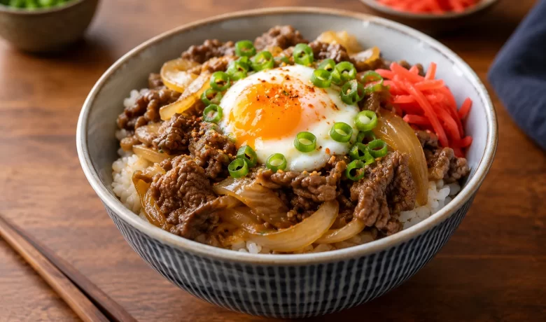 Gyudon (Japanese Beef & Rice Bowl)